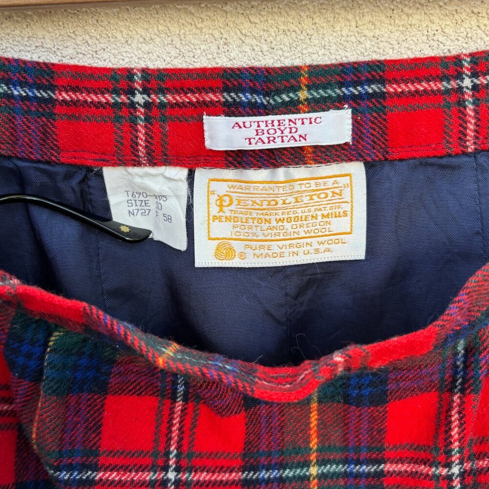 Pendleton 100% Wool Skirt in Authentic Boyd Tartan - Picture 4 of 4